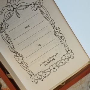 Vintage 1958 Peace of Mind Bible brand new in Cedar box from the Carpenter Union